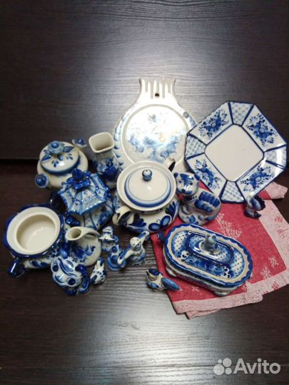 Фарфоровая посуда Гжель