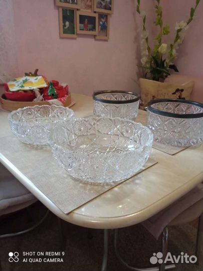 Ваза хрустальная