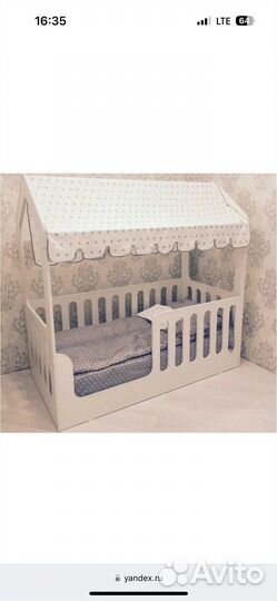 Детская кровать 80 160 домик