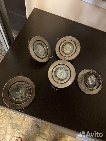 Светильник потолочный встраиваемый точечный 5 шт