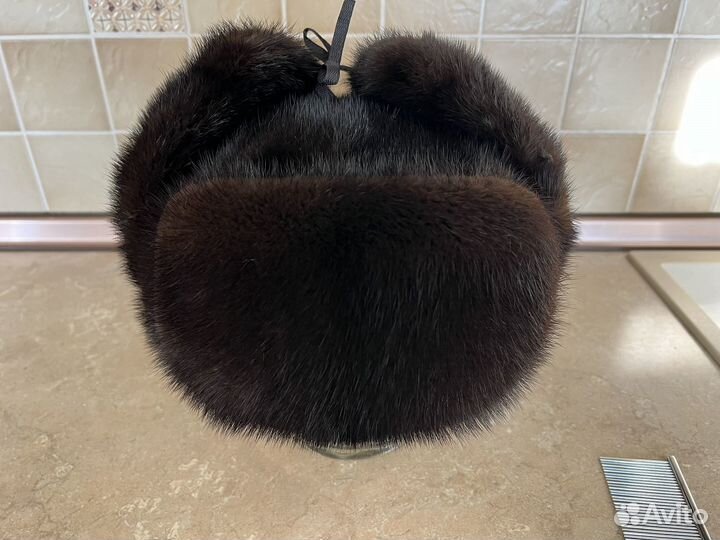 Шапка ушанка мужская норковая