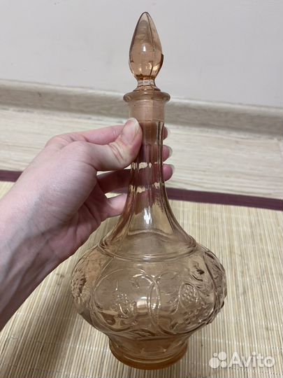 Графин штоф цветное стекло СССР