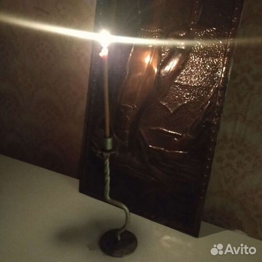 Подсвечник из СССР. Металл. Минимализм