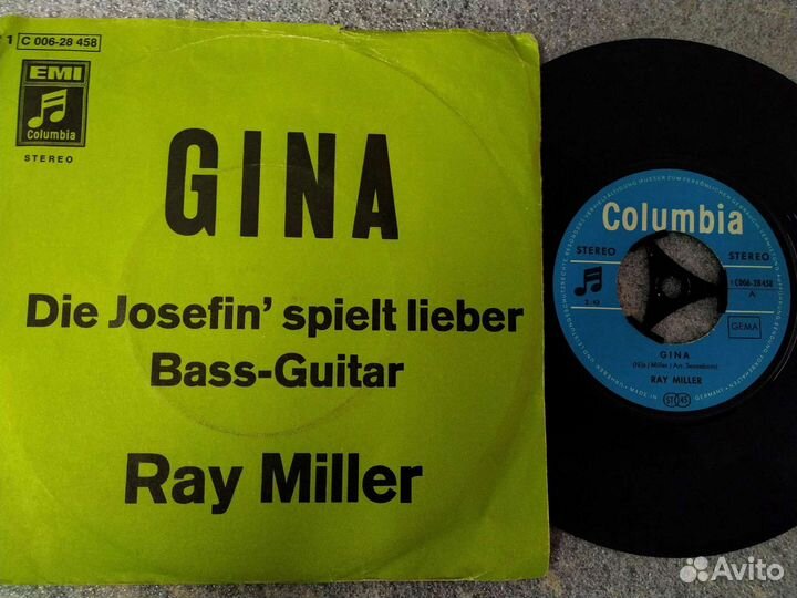 Ray miller gina винил сингл 1969