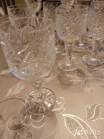 Фужеры хрустальные СССР