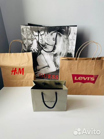 Брендовые пакеты Levi’s H&M Armani Calzedonia Lee