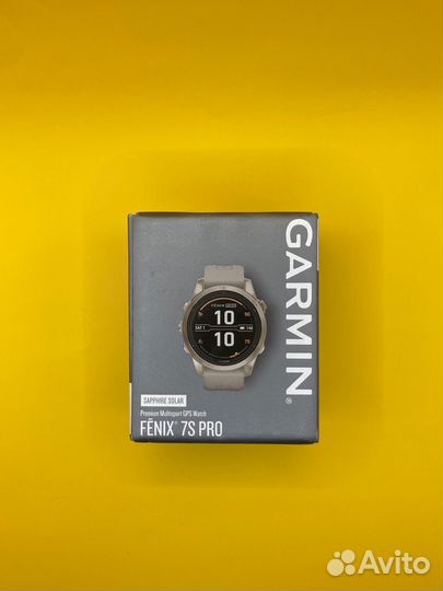 Garmin Fenix 7S Pro Sapphire Solar Soft Gold