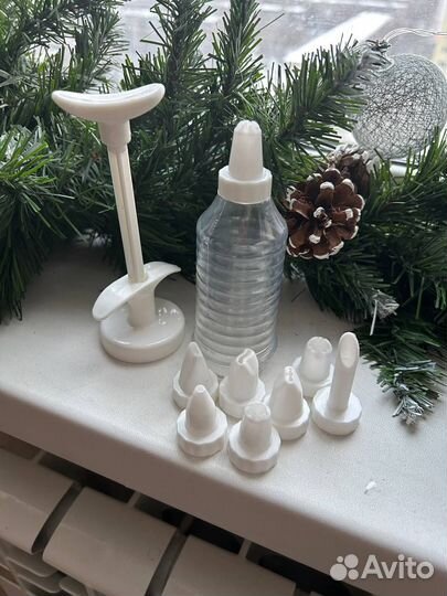 Кондитерский шприц с насадками