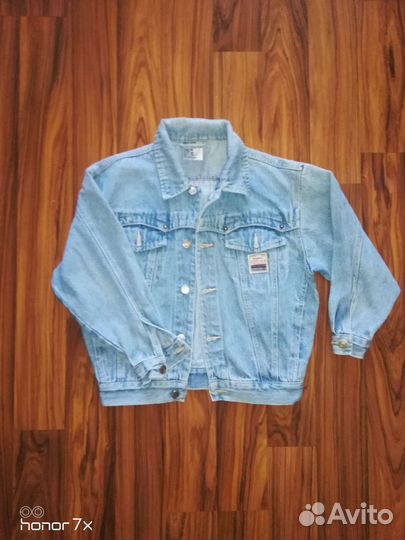 Джинсовая куртка (оверсайз) 9-10 лет