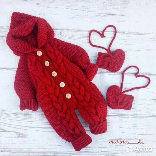 Вязаный комбинезон