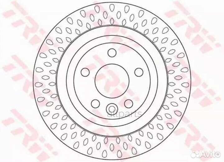 TRW DF6387 Диск тормозной