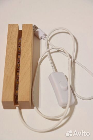 Светильник из эпоксидной смолы love