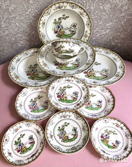 Антикварный сервиз Chelsea Spode Англия
