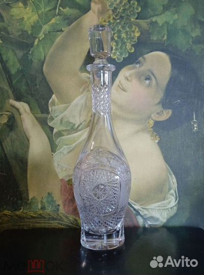 Винтажные хрустальные графины