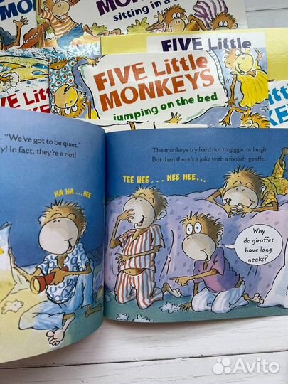 Five little monkeys Книги Английский детям