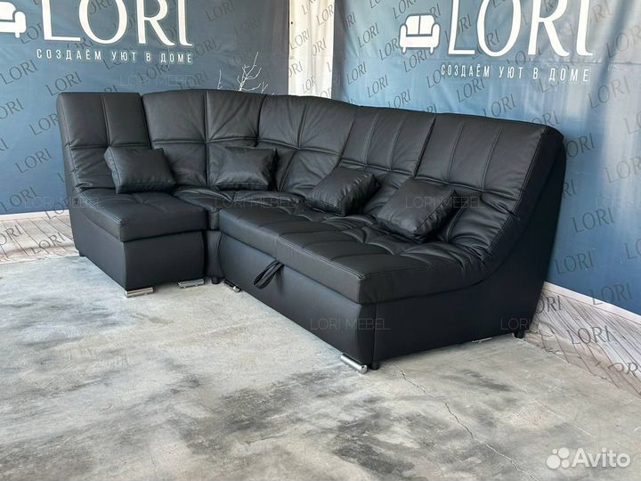 Диван Сафари раскладной. Кожа