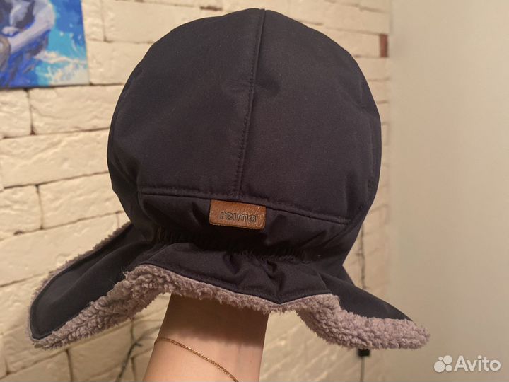 Новая зимняя детская шапка ушанка reima