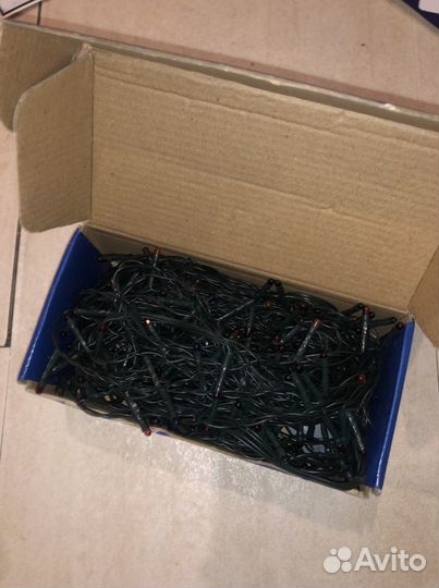 Цветной занавес гирлянда