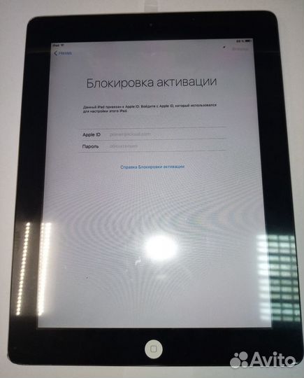 iPad 2 Wi-Fi 16 GB A1395 на активации-на запчасти
