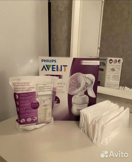 Молокоотсос avent ручной новый