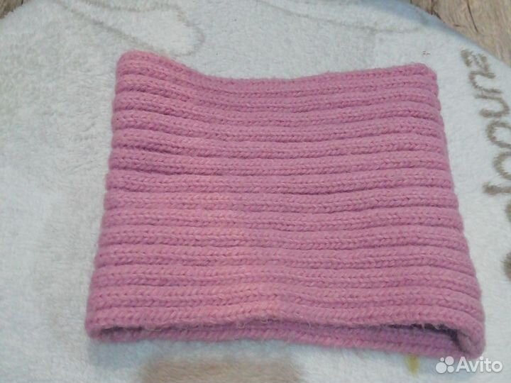 Шапка и снуд для девочки 1 - 2года