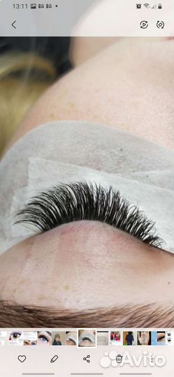 Наращивание ресниц на дому