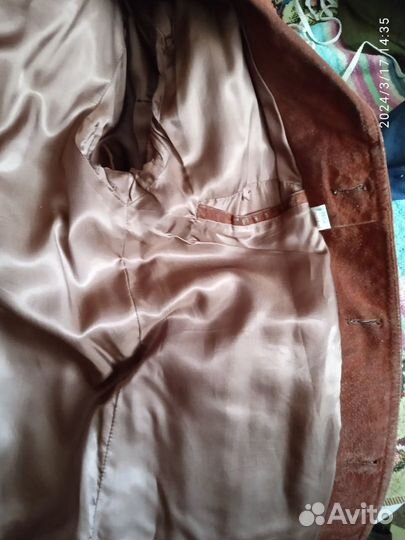 Мужской замшевый сюртук