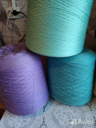 Пряжа на бобинах