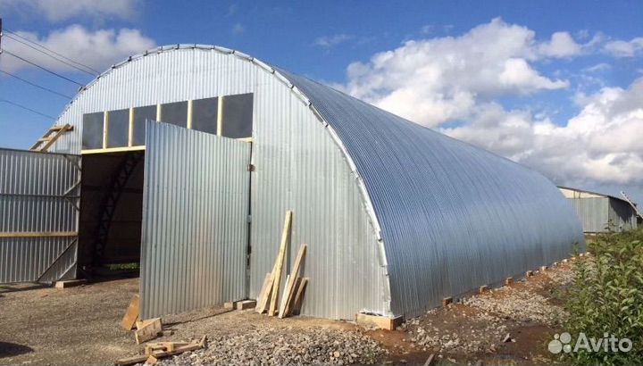Арочный ангар 15x21 под ключ