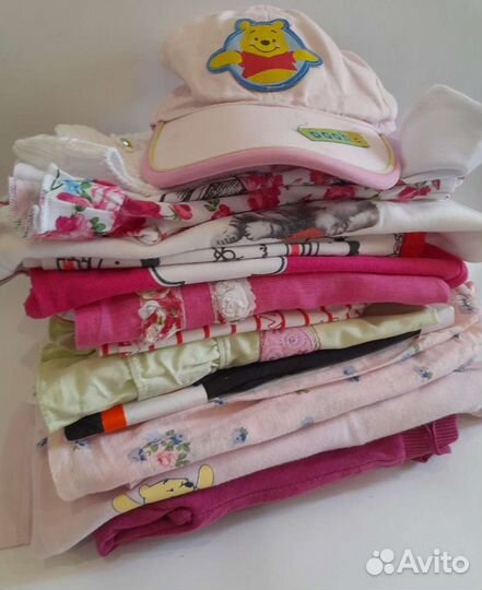 Пакет летней одежды для девочки 74-80-86