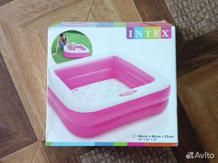 Бассейн с надувным дном 86*86*25