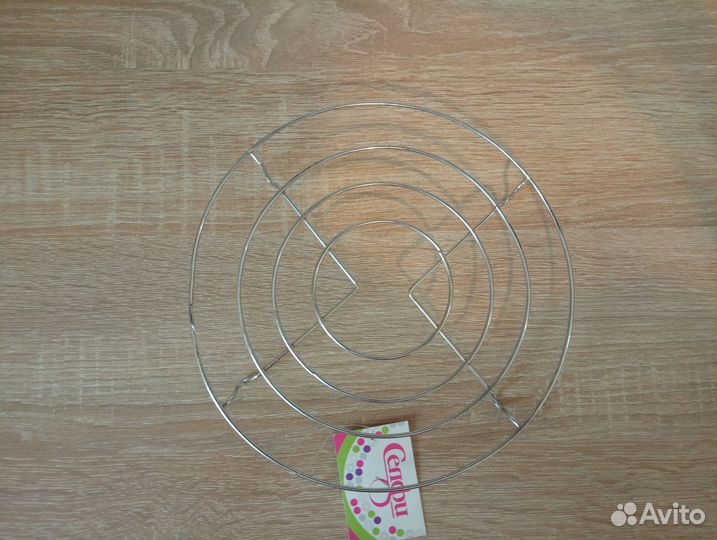 Подставка для горячего металлическая, круглая