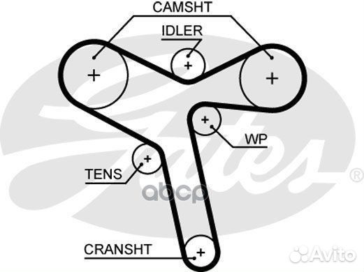 Ремень грм к/кт 7883-11515 K015647XS Gates