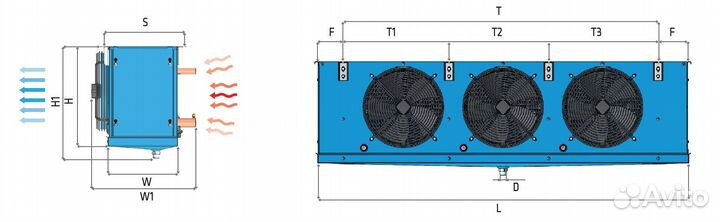 Воздухоохладитель 41,2 кВт FrigoCool ESC 50.32.8