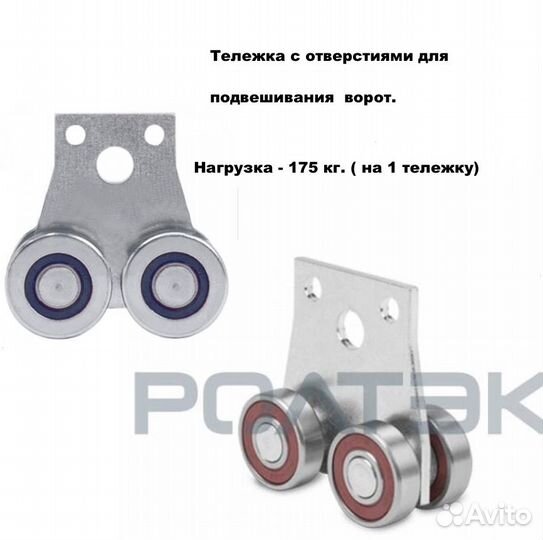 Направляющая балка+ролики откатных подвесных ворот