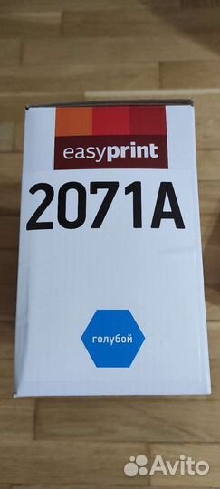 Картридж EasyPrint LH-W2071A для HP голубой