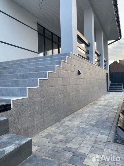 Фасадная плитка Блок на сетке