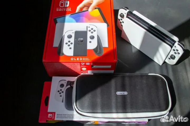 Nintendo switch oled white белая новая
