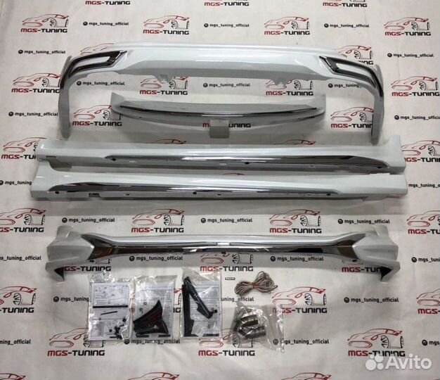 Обвес Modellista Toyota Camry v70 белый перламутр