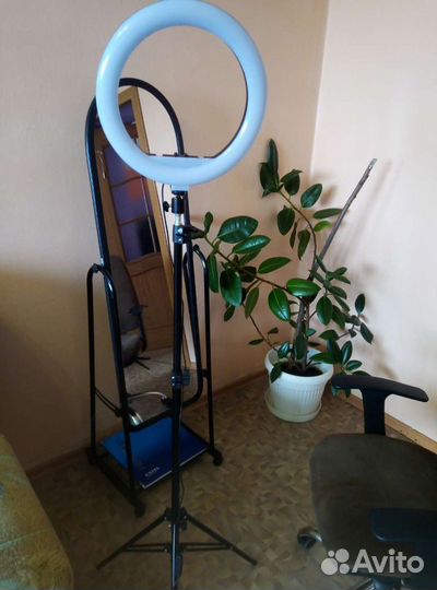 Кольцевая лампа на 32 со штативом