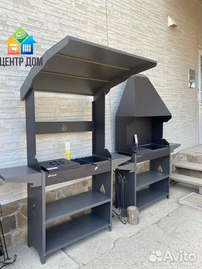Мангал с крышей