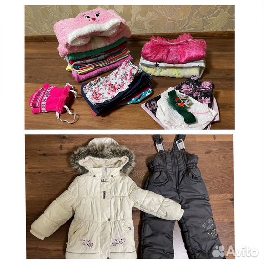 Детские вещи пакетом для девочки с 92 по 104