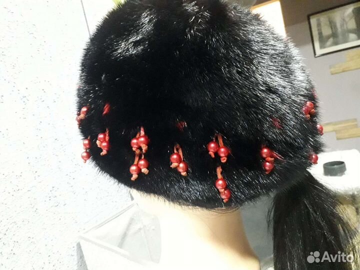 Шапка норковая женская