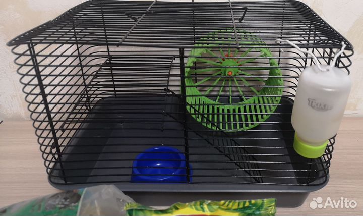 Клетка для джунгарика. Лоток кошачий