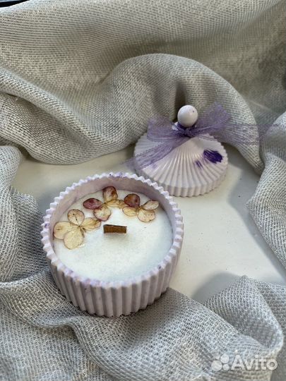 Ароматическая свеча в шкатулке