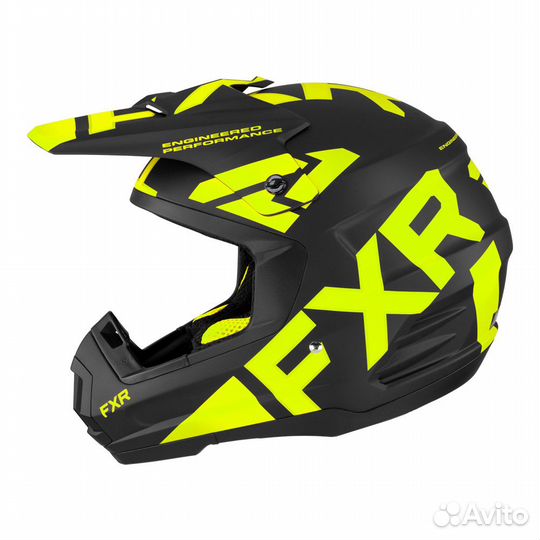 Шлем FXR Torque Team Black/Hi Vis, XL