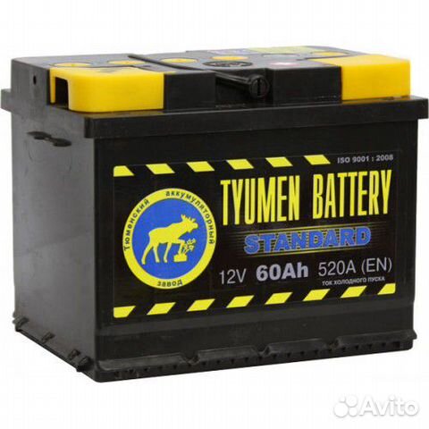 Аккумулятор tyumen 60Ah п.п