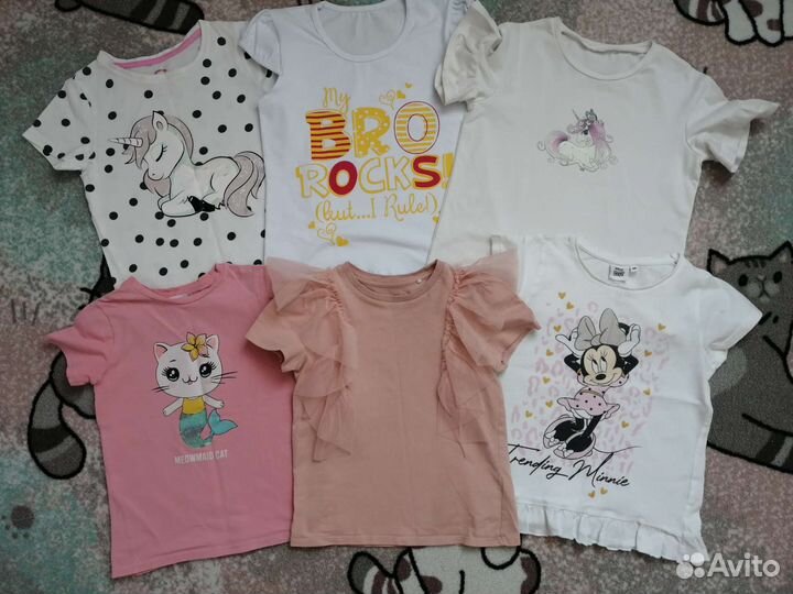 Детские вещи пакетом для девочки 110 116