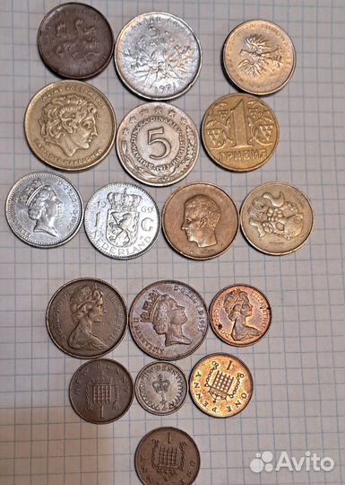 Редкие, Старинные, регулярные Монеты Европы Лот 10