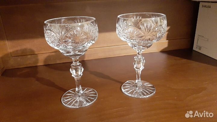 Хрустальная ваза для варенья / конфет (на ножке)